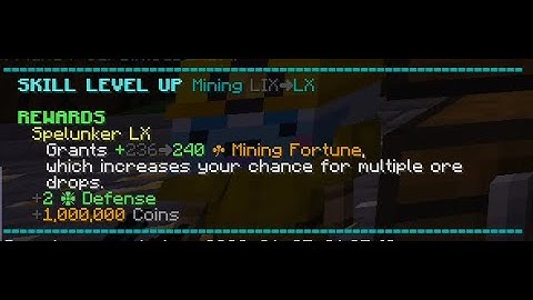 Hypixel Skyblock Mining 60 from a cobble gen