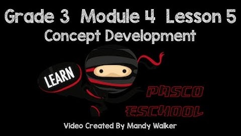 Grade 3 Module 4 Lesson 5 Concept Development