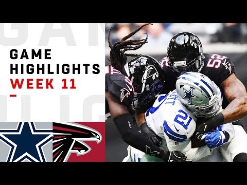 Cowboys vs. Falcons Week 11 Highlights | NFL 2018