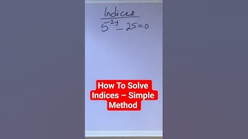 how to solve indices #maths #mathematics #indices #howto #how #shorts