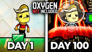 I Spent 100 DAYS In OXYGEN NOT INCLUDED.....