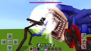 NEW Shin Sonic vs Siren Head Mod ADDON UPDATE in MINECRAFT PE screenshot 4
