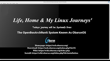 ObarunOS Xfce4 Desktop SysD Free Look Around And Installation. Biscuits and Mustard  Umhumm  3-2023.