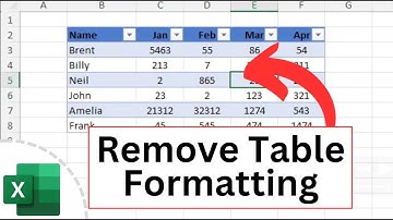 How to Remove Table Formatting in Excel (on 3 Different Levels)