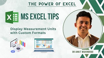 Tip 5 - Display Measurement Units with Custom Formats | Dr Ankit Mahindroo | The Power of Excel
