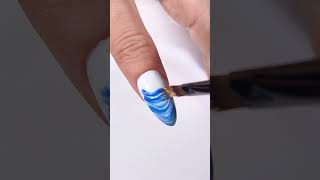 How to Do Blue Cat Eye Nails Tutorial 🌊 Beginner Gel Nails Step by Step#gelnails #cateyegel