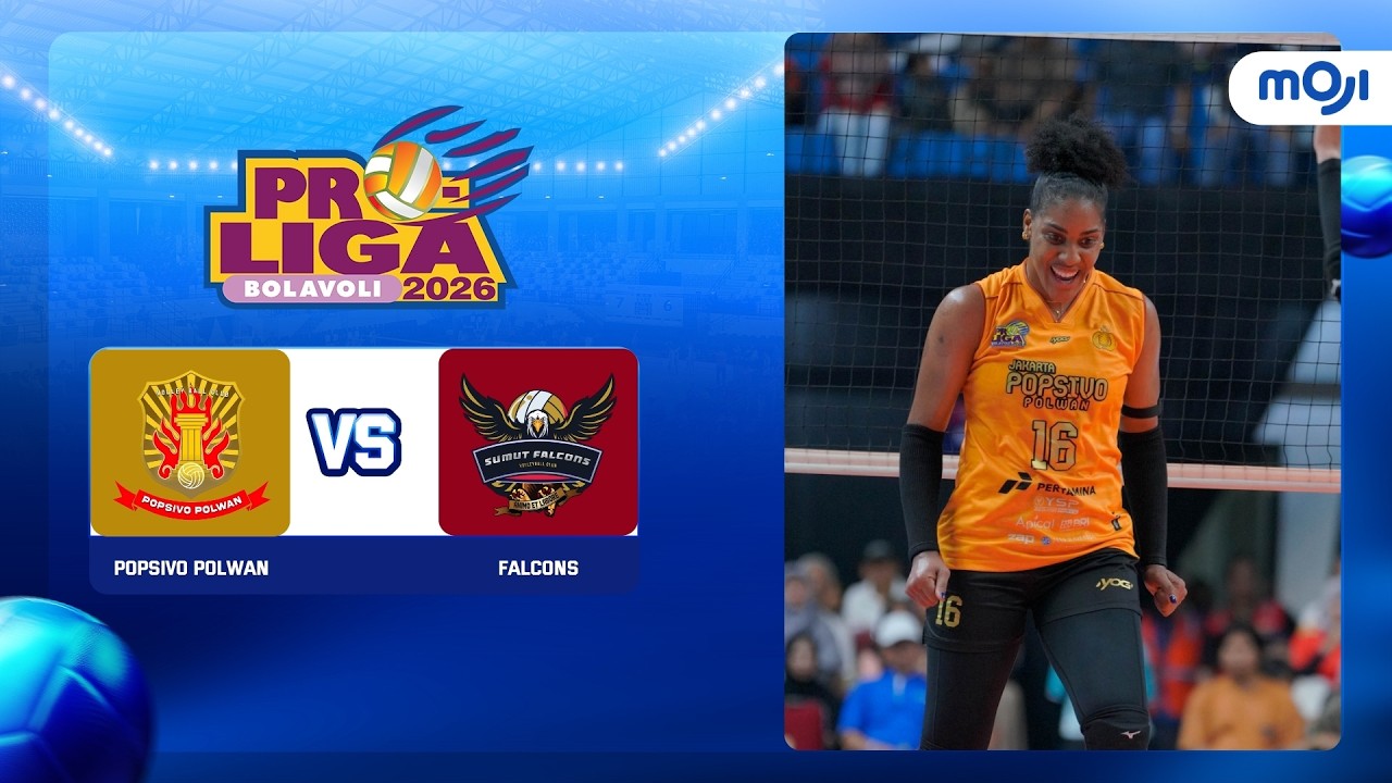 Popsivo Polwan 3 - 0 Falcons | Highlight Proliga Putri 2026 | Moji
