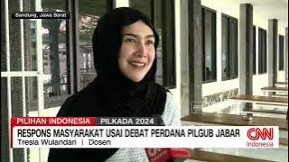 Respons Masyarakat Usai Debat Perdana Pilgub Jabar