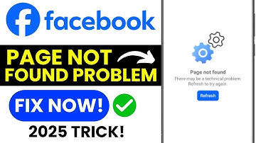 Facebook Page Not Found Problem Fix 🔥 | Page Error Solution & Account Update Explained