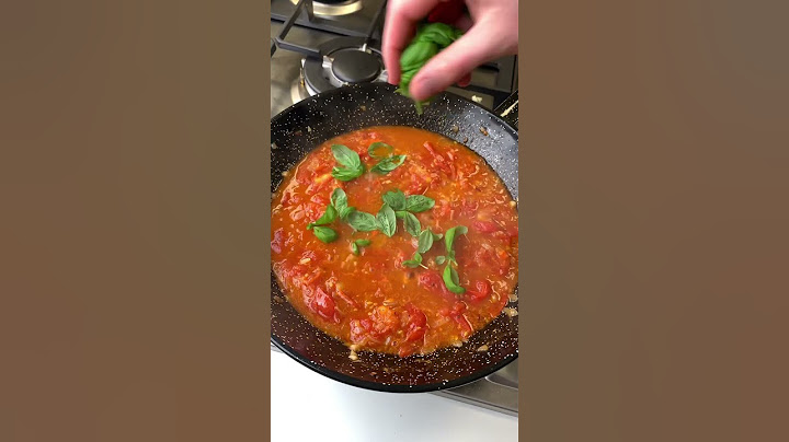 Spaghetti mit Tomaten Basilikum Soße🍅🍝