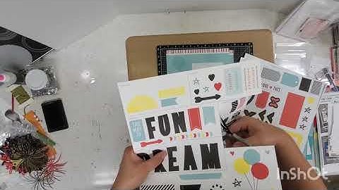 Scrapbook process| CTMH cut above kit 8.5×11 into a 12x12