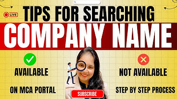 Company name search on MCA V3 Portal 2025 | Check Company name available on MCA in India | Search