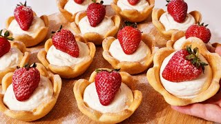 Tartlets. Tart recipe. Dessert