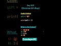 what is the output in python 👨💻#christmas #coding #python #programming #java #javascript #shorts