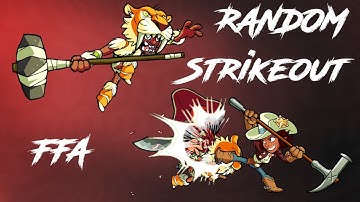 RANDOM STRIKEOUT FFA ♦ Platinum Ranked ♦ Brawlhalla Gameplay