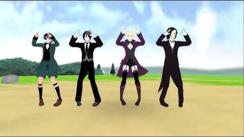 MMD black butler caramelldansen