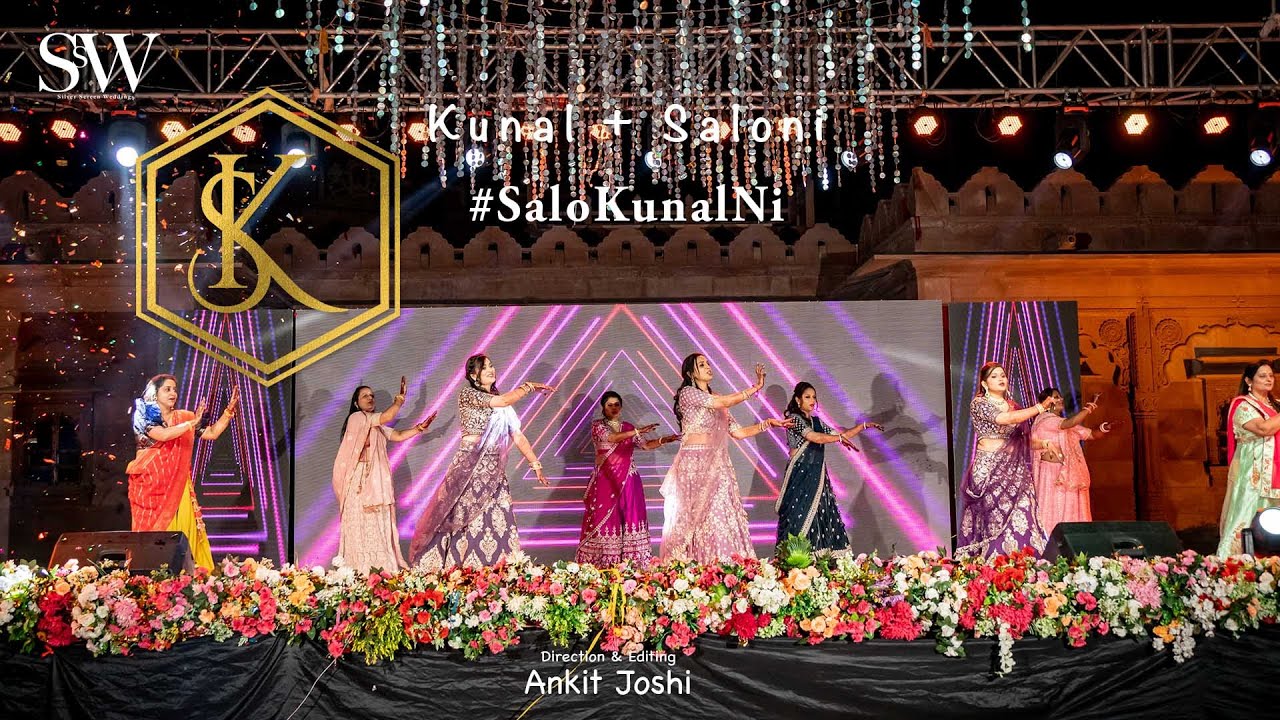 Rajasthani Medley sangeet dance performance by the ladies of the house   SaloKunalNi