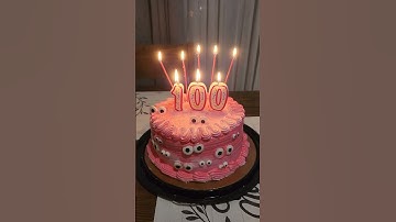 100 subscribers celebration cake!