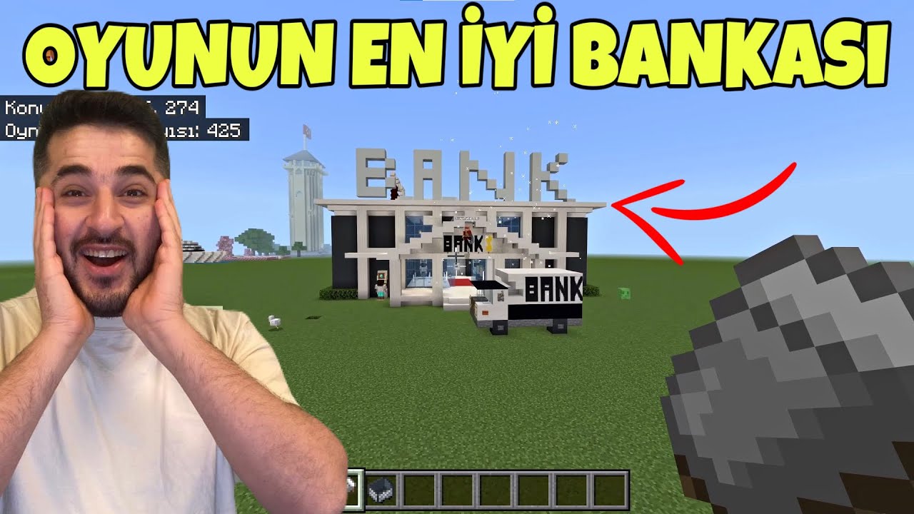 1.000.000 $ BANKA YAPTILAR AMA EN İYİ BANKA! -MINECRAFT