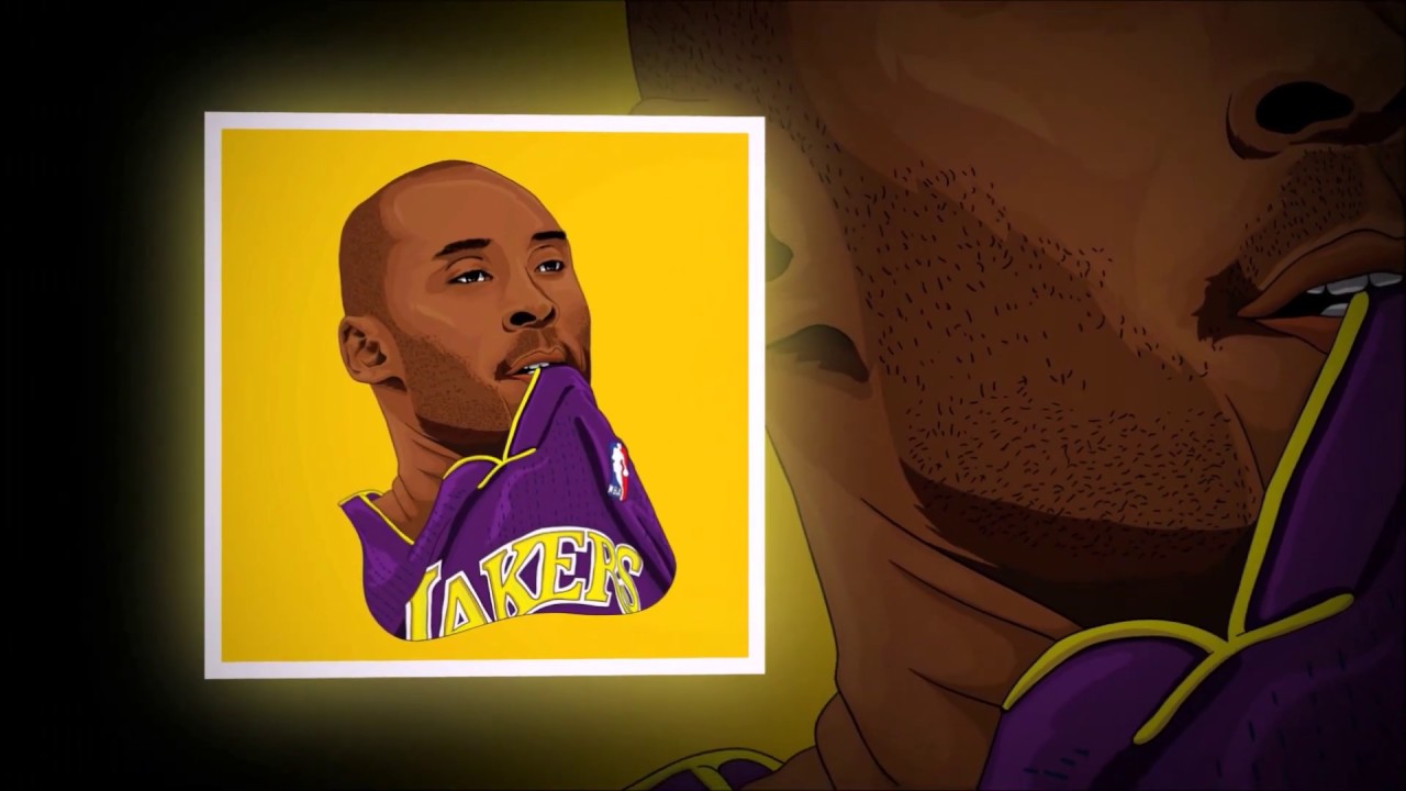 how to draw KOBE BRYANT - Speed Art - YouTube