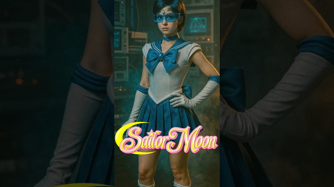 If Sailor Scouts Were 80s Icons (Neon Retro Edit) 