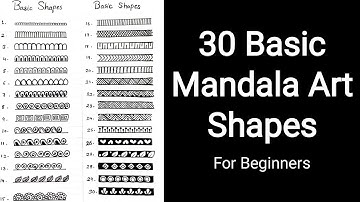 How to Draw Mandala Basic Shape For Beginners | Step by Step | 30 Basic Designs For Mandala Art | #2
