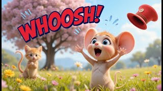 My Hat Flew Away! 😂 Funny Mouse & Kitten Cartoon for Kids | Mewzoo screenshot 4