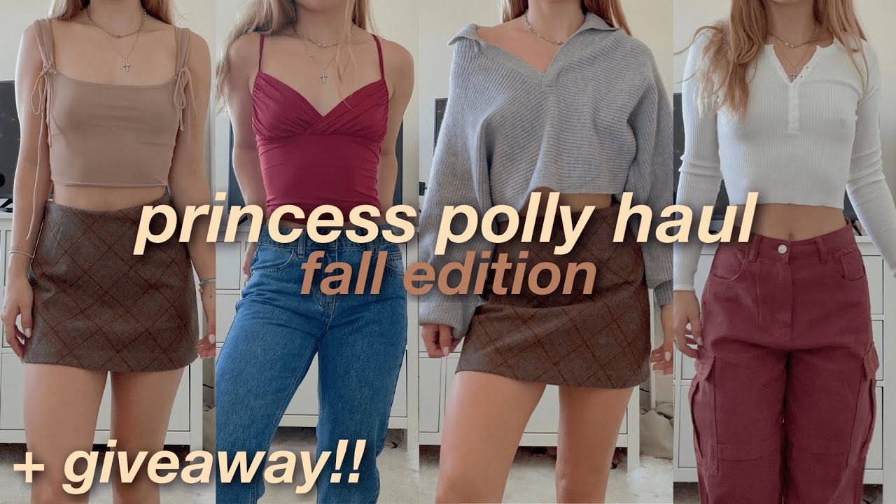 FALL PRINCESS POLLY HAUL | fall fashion & try on haul - YouTube