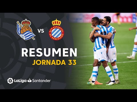 Resumen de Real Sociedad vs RCD Espanyol (2-1)