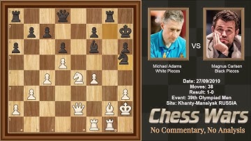 Michael Adams VS Magnus Carlsen 2010 - Time is on Mickey