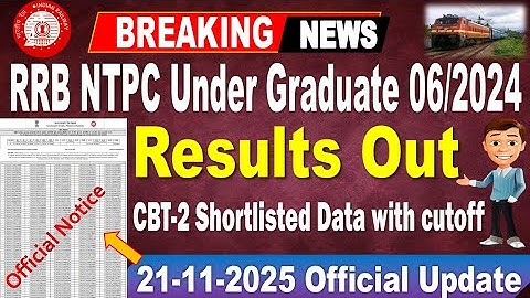 RRB NTPC Under graduate CBT-1 Results OUT | official Update for all by #SRINIVASMech