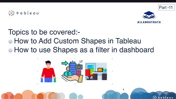 Custom shapes & how to use Shapes as Filter in Dashboard in Tableau-video-11|Tableau advance course