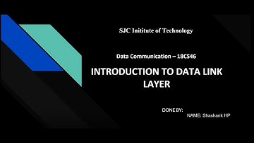 Introduction to data link layer  | VTU | 4th Semester | Data Communication