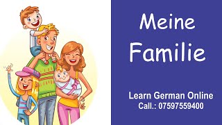 Learn German | Meine Familie | German Speaking | My Family | Sprechen -A1 | Improve Speaking Skills