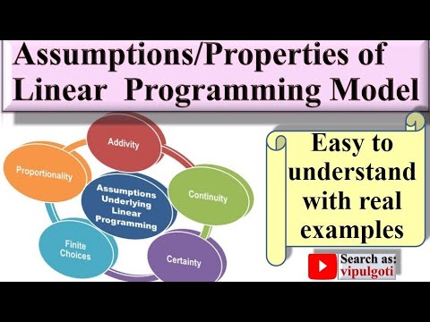 Video: Hvad er antagelserne om lineær programmering?