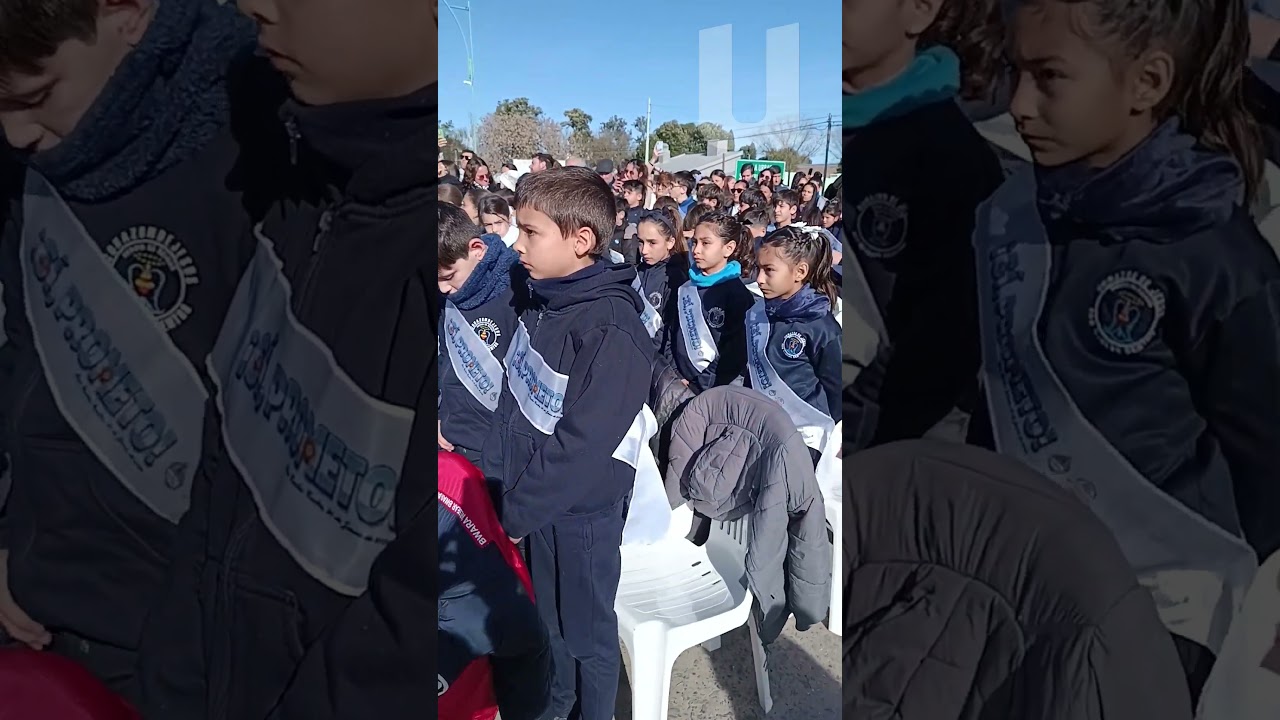 Se rindió homenaje a la Bandera Nacional en un emotivo acto patrio
