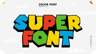 Super Mario Font | Display Font Fonts | Download Free Font | Logo Font | Cplorful Font