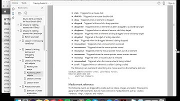 Keyboard and Mouse Event Reference (JavaScript)
