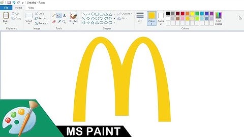How to draw the McDonald