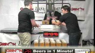 44 beers in one minute by one person - World Record