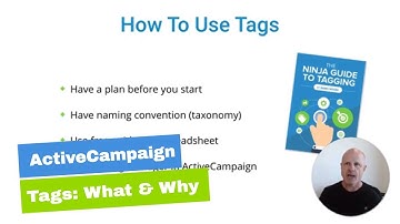 Free ActiveCampaign Training - Using Tags: The What & Why, Part 1 of 3