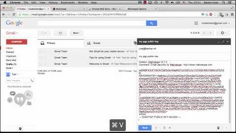How to encrypt e-mails on Gmail using Mailvelope in Chrome
