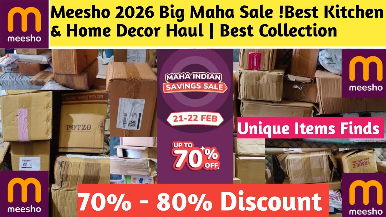 Meesho 2026 Big Maha Sale !Best Kitchen & Home Decor Haul | Best Collection | 80% Off #meesho #sale 