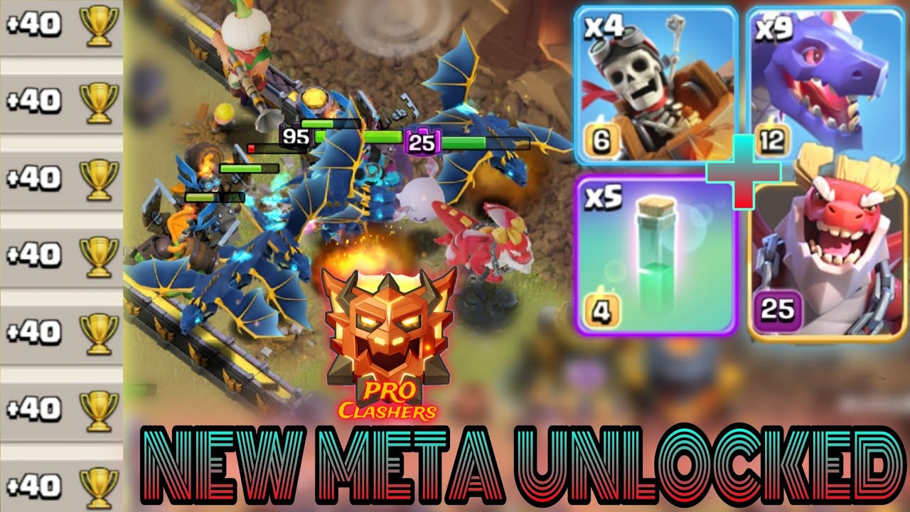 Dragon+Dragon Rider With Dragon Duke Charge, New Easy & Strong Meta For Ranked Legend League. Army 👇
