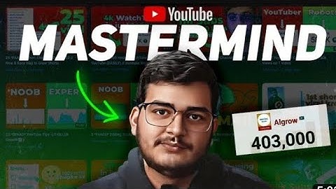 How ‎@Algrow  Dominated YouTube : His  SECRET TO BEAT THE YOUTUBE ALGORITHM