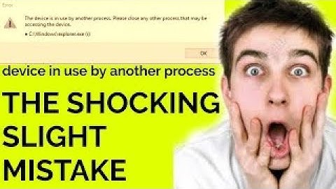 how to solve Rufus error, device is in use by another process in windows.