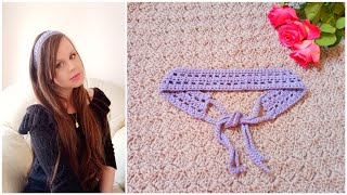 CROCHET EASY BOHO HAIRBAND COACHELLA INSPIRED | Crochet Romantic & Quick Beginner DIY Headband