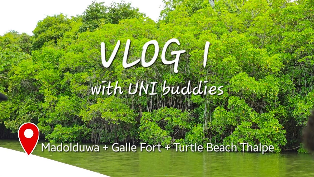 Vlog 1 - Way to Down South with UNI buddies | Madolduwa | Galle Fort |  Turtle Beach Thalpe| Sinhala