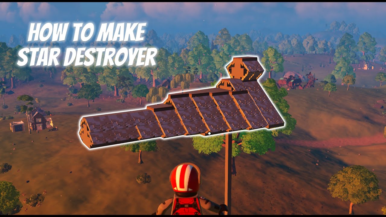 How To Build A Star Destroyer In LEGO Fortnite (Wood And Granite Only