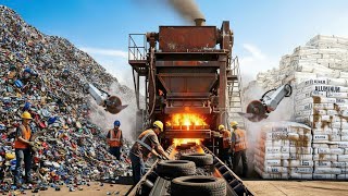 Inside a Recycling Plant #aluminum #cans #ubc #softdrink #soda #scrapyard #recycling
